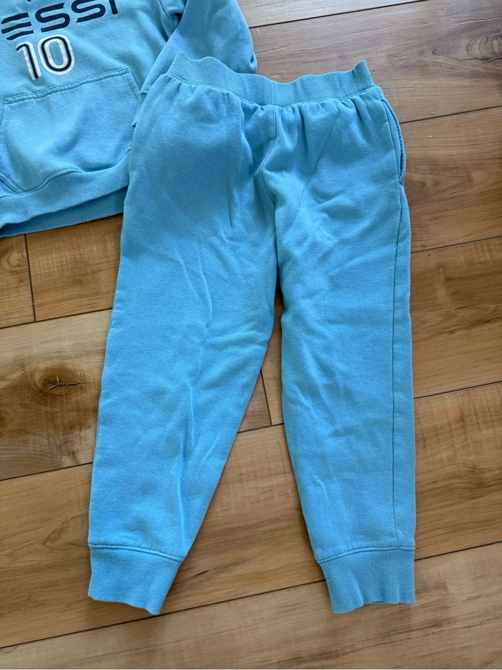 Messi Kids Light Blue Hoodie & Joggers Matching Set